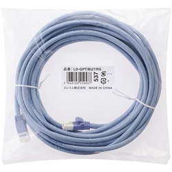 RoHS指令準拠LANケーブル/CAT6/爪折れ防止/7m/ブルー/簡易パッケージ仕様