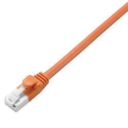 RoHS指令準拠LANケーブル/CAT6/爪折れ防止/3m/オレンジ/簡易パッケージ仕様