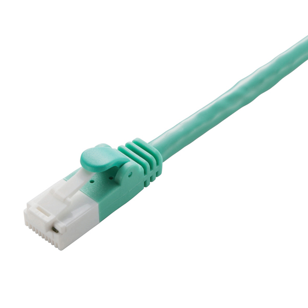 LANケーブル/CAT6対応/EU RoHS指令準拠/爪折れ防止/簡易パッケージ仕様/15m/グリーン