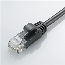 CAT6準拠 GigabitやわらかLANケーブル 10m(ブラック)