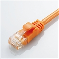 CAT6準拠 GigabitやわらかLANケーブル 2m(オレンジ)