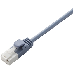 EU RoHS指令準拠 ツメ折れ防止やわらかLANケーブル(Cat6)/10.0m/ブルー