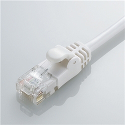 CAT6準拠 GigabitやわらかLANケーブル 2m(ホワイト)
