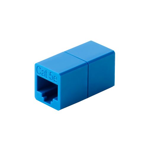 RJ45中継コネクタ/Cat5e対応/UTP/ブルー