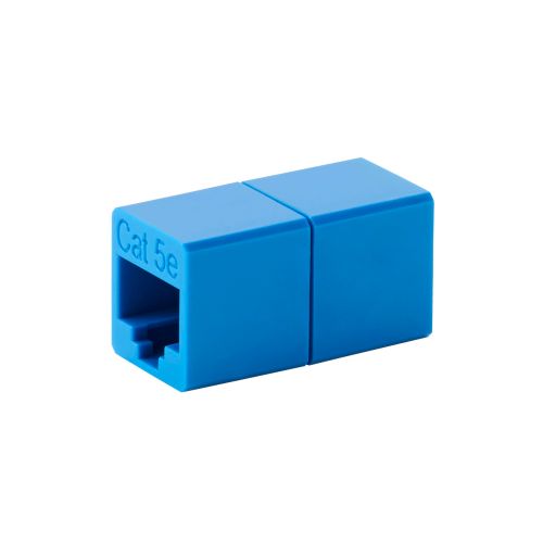 RJ45中継コネクタ/Cat5e対応/UTP/ブルー