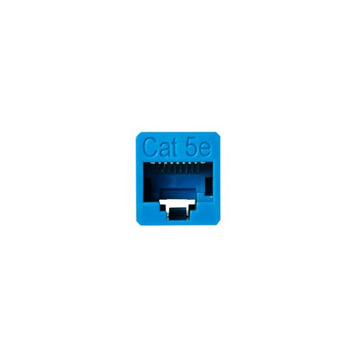 RJ45中継コネクタ/Cat5e対応/UTP/ブルー