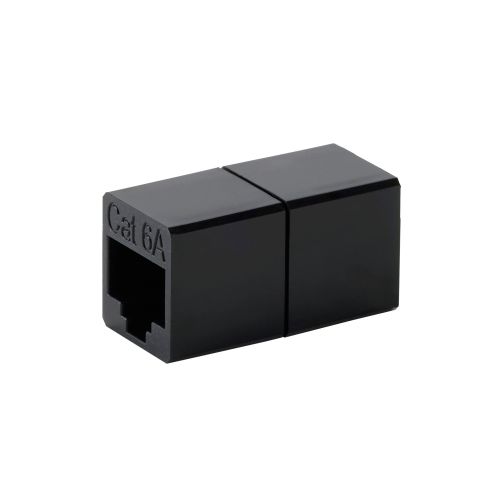 RJ45中継コネクタ/Cat6A対応/UTP/ブラック