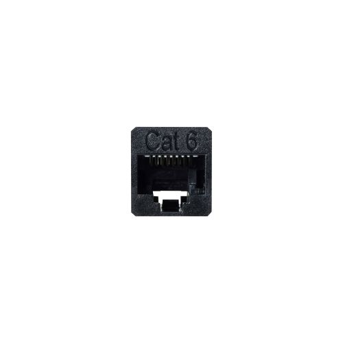 RJ45中継コネクタ/Cat6A対応/UTP/ブラック