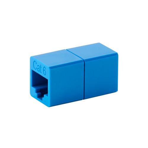 RJ45中継コネクタ/Cat6A対応/UTP/ブルー