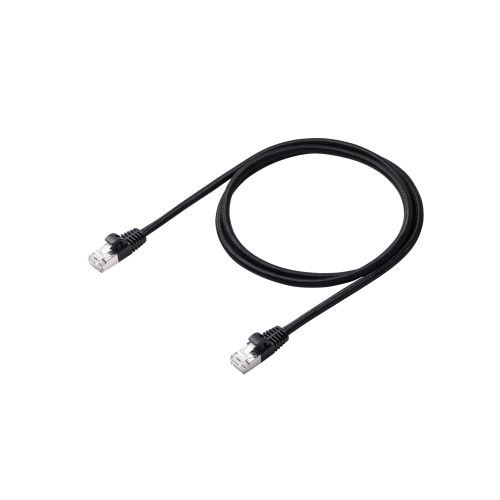 LANケーブル/CAT7/メッシュ/1.0m/ブラック