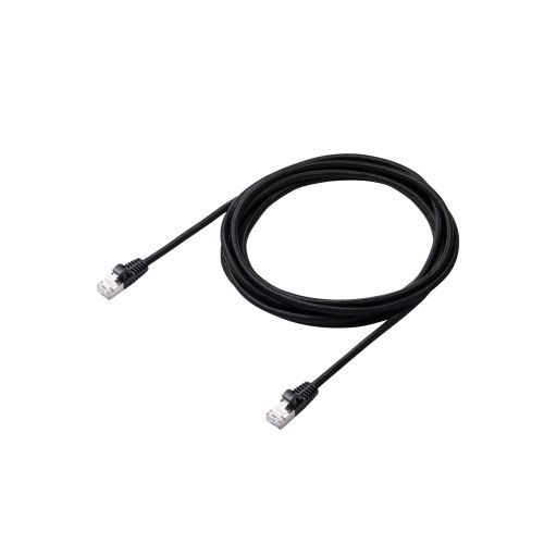 LANケーブル/CAT7/メッシュ/3.0m/ブラック