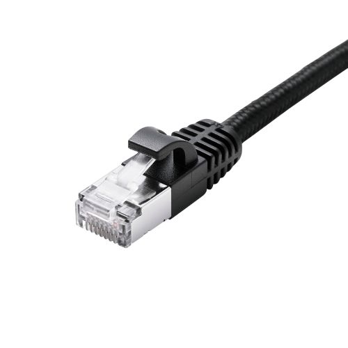LANケーブル/CAT7/メッシュ/3.0m/ブラック