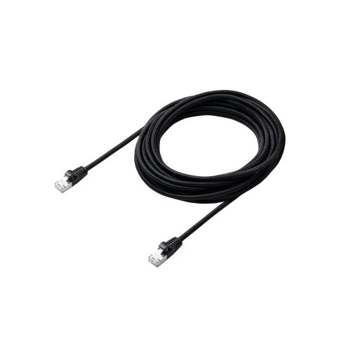 LANケーブル/CAT7/メッシュ/5.0m/ブラック