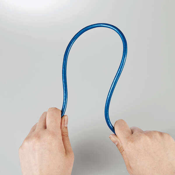 LANケーブル/CAT7準拠/爪折れ防止/やわらか/3.0m/ブルーメタリック