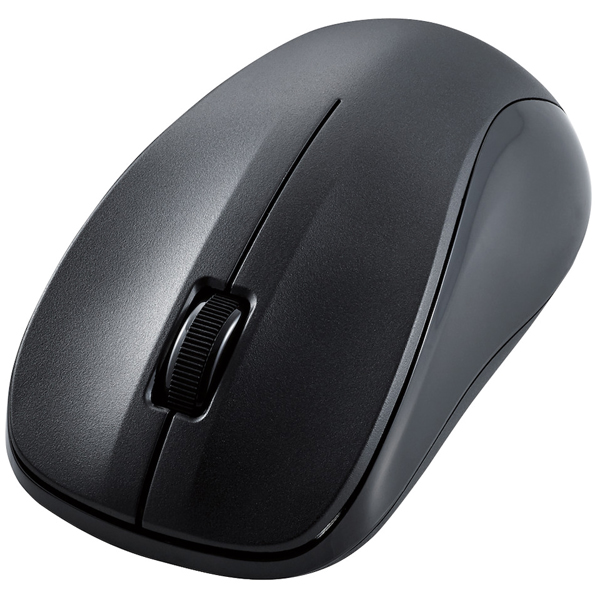 マウス/Bluetooth/IR LED/3ボタン/Mサイズ/抗菌/静音/ブラック