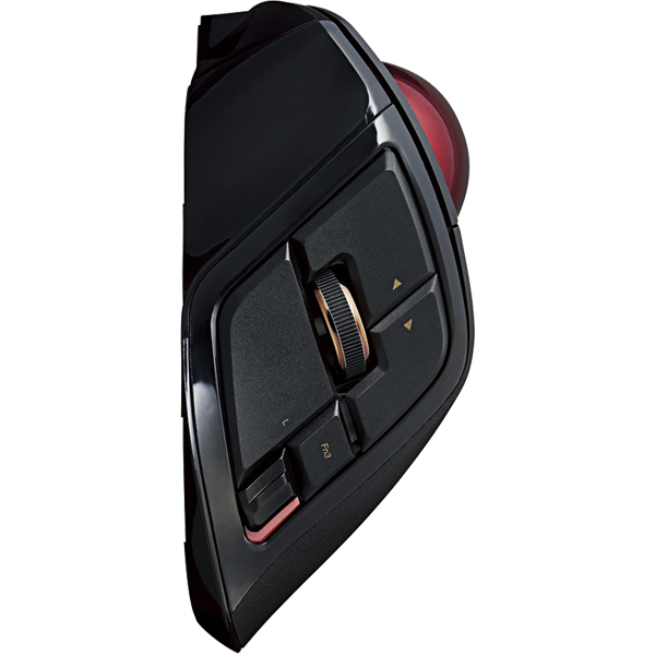 トラックボールマウス/人差指/8ボタン/チルト機能/有線/無線/Bluetooth/1000万回耐久/ブラック