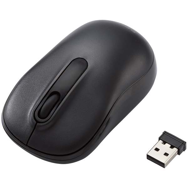 無線マウス/光学式/Mサイズ/抗菌/ブラック
