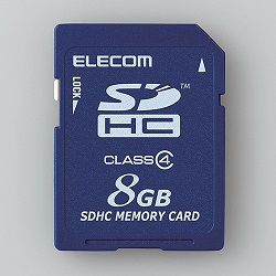 SDHCカード/Class4/8GB/法人専用/簡易パッケージ