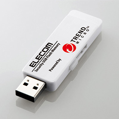 ウイルス対策セキュリティUSB3.0メモリ(トレンドマイクロ)/16GB/3年ライセンス