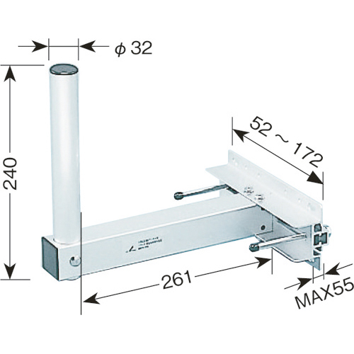 ベランダ用取付金具(BS・CSアンテナ用)
