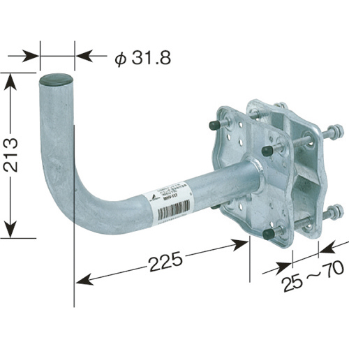 ベランダ用取付金具(BS・CSアンテナ用)