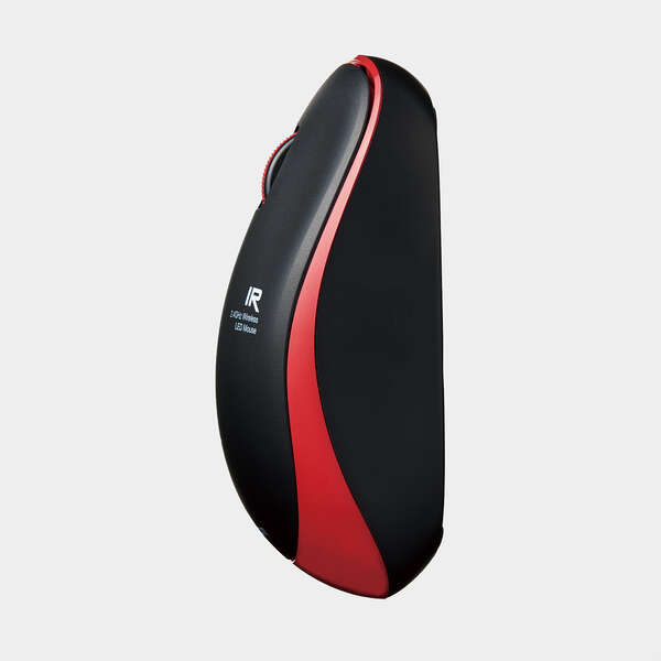 IRマウス/ENELOシリーズ/無線/3ボタン/省電力/抗菌/レッド