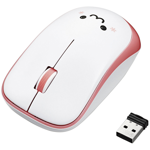 IRマウス/ENELOシリーズ/無線/3ボタン/省電力/ピンク