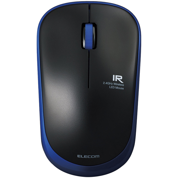 IRマウス/ENELOシリーズ/静音ボタン/無線/3ボタン/省電力/ブルー
