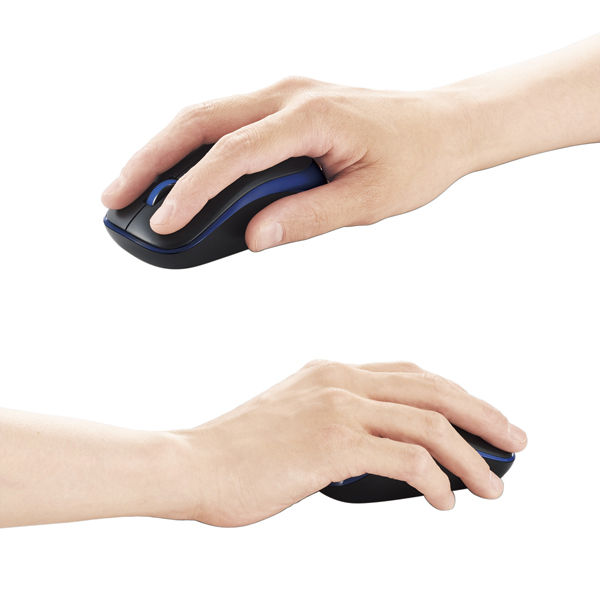 IRマウス/ENELOシリーズ/静音ボタン/無線/3ボタン/省電力/ブルー