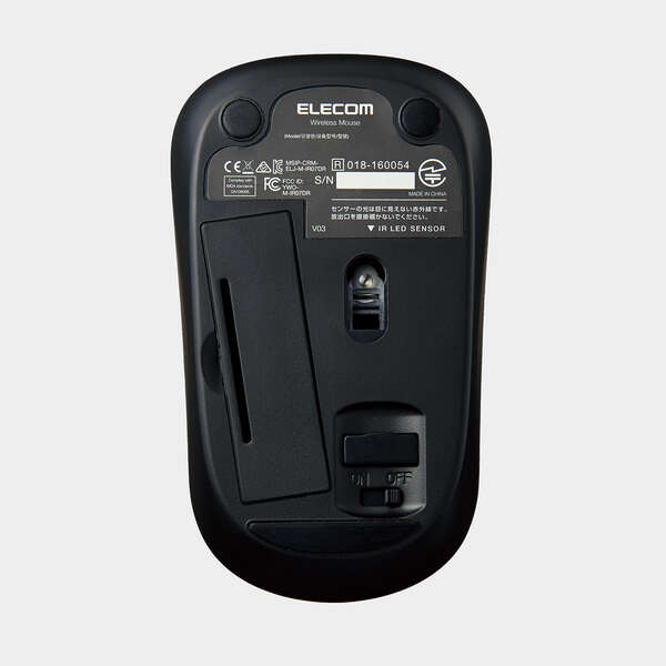 IRマウス/ENELOシリーズ/無線/3ボタン/省電力/静音ボタン/抗菌/レッド