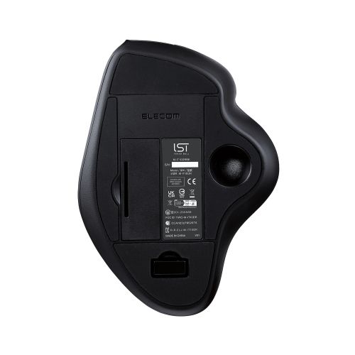 トラックボールマウス/IST/36mmボール/親指/人工ルビー支持/無線2.4GHz/5ボタン/ブラック
