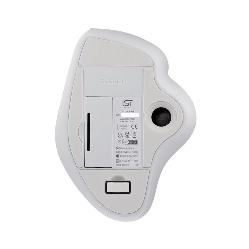 トラックボールマウス/IST/36mmボール/親指/人工ルビー支持/無線2.4GHz/5ボタン/ホワイト