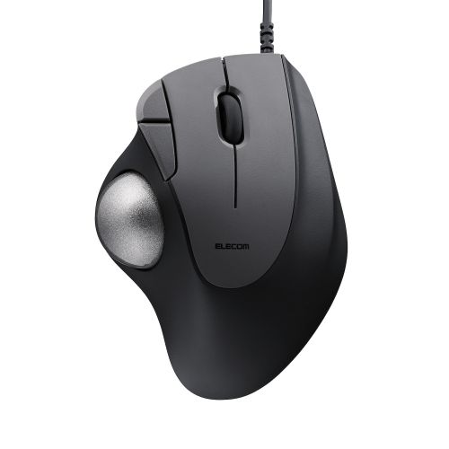 トラックボールマウス/IST/36mmボール/親指/人工ルビー支持/有線/5ボタン/ブラック