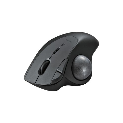 トラックボールマウス/IST/36mmボール/親指/ベアリング支持/Bluetooth/5ボタン/ブラック