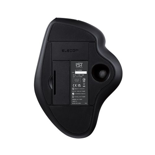 トラックボールマウス/IST/36mmボール/親指/ベアリング支持/Bluetooth/5ボタン/ブラック