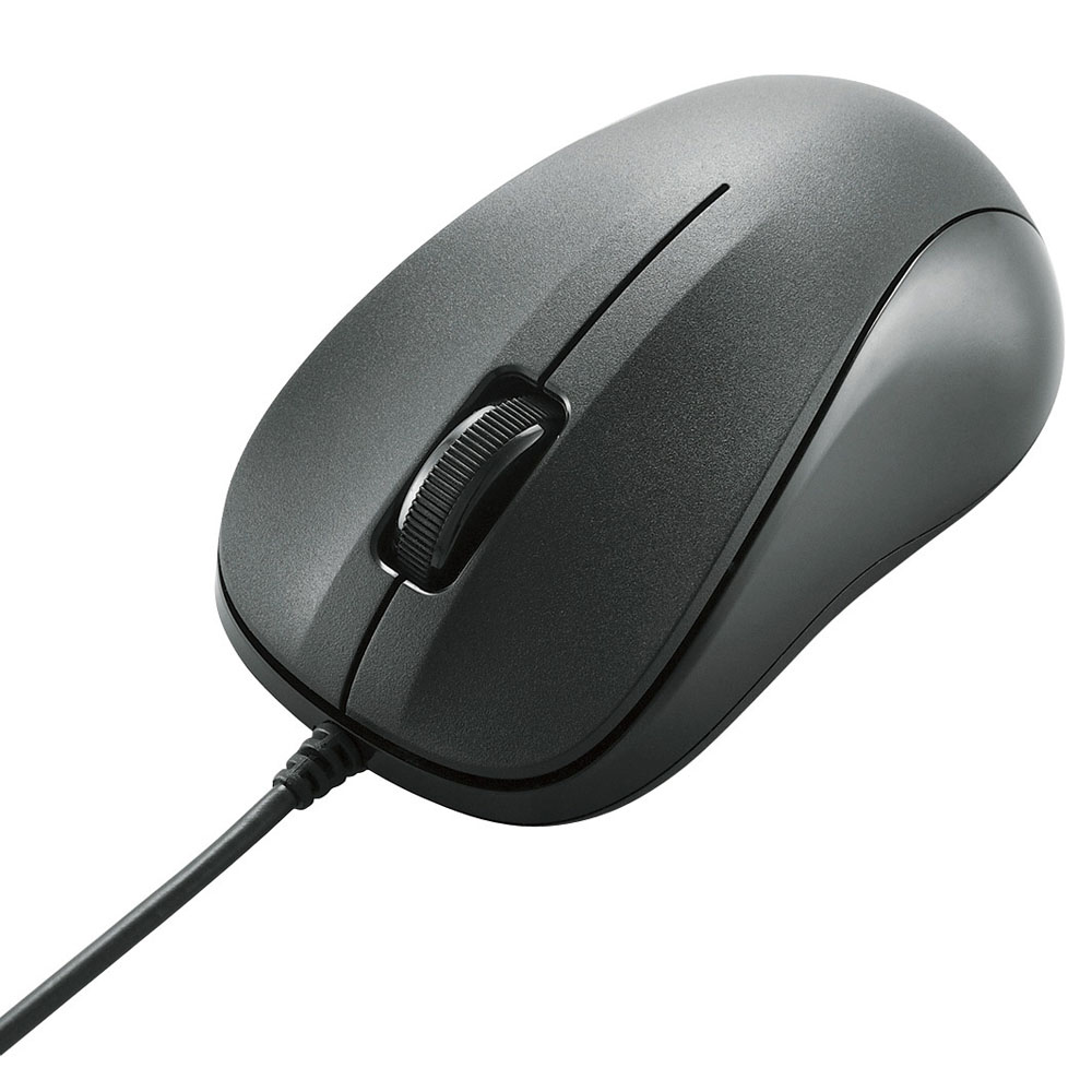 法人向けマウス/USB光学式有線マウス/3ボタン/Sサイズ/EU RoHS指令準拠/ブラック