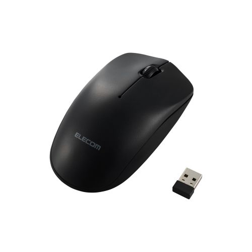 法人向けマウス/無線2.4GHz光学式マウス/3ボタン/環境配慮パッケージ/ブラック