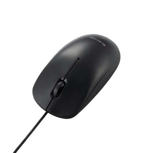 マウス/有線/Type-C/Lサイズ/3ボタン/左右対称/ブラック