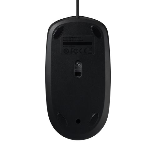 マウス/有線/Type-C/Lサイズ/3ボタン/左右対称/ブラック