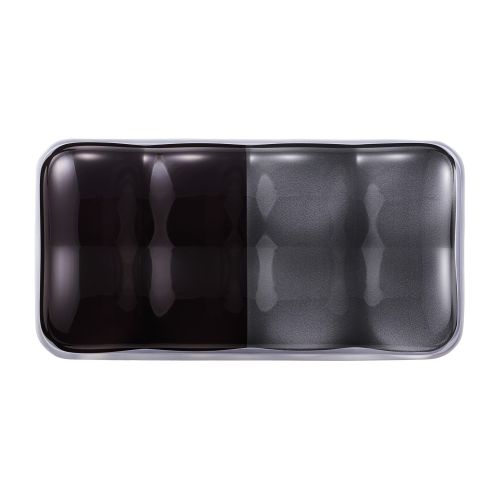 リストレスト/ゲル/ショート/ツートンカラー/ブラック/グレー