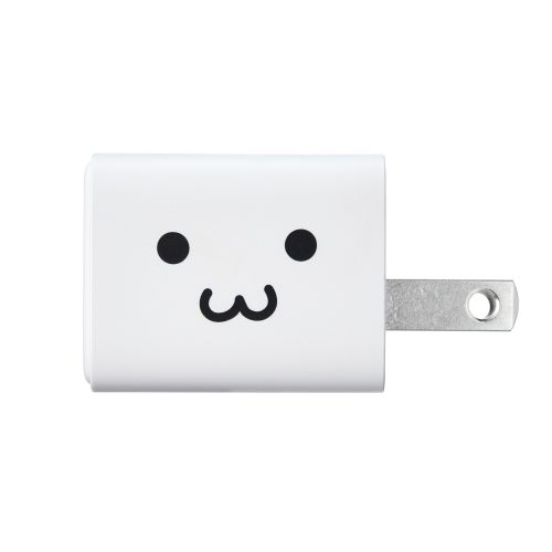 AC充電器/USB充電器/USB PD/30W/USB-C1ポート/しろちゃん