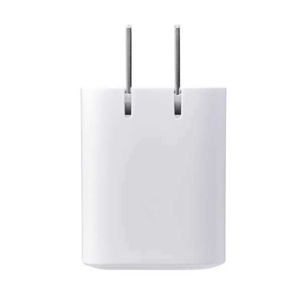 AC充電器/スマホ・タブレット用/USB PD/45W/USB-C×2/スイングプラグ/ホワイト