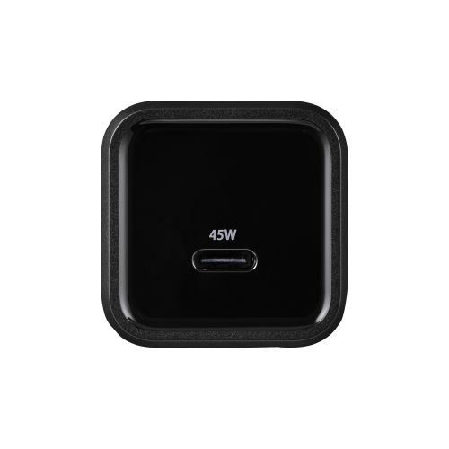 AC充電器/USB充電器/USB Power Delivery対応/45W/Type-C×1/スイングプラグ/ブラック