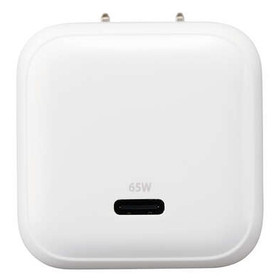 AC充電器/スマホ・タブレット用/USB PD/65W/USB-C/スイングプラグ/しろちゃん
