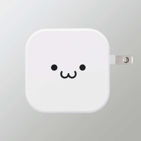 AC充電器/スマホ・タブレット用/USB Power Delivery準拠/20W+12W/USB-C1ポート/USB-A1ポート/ホワイトフェイス