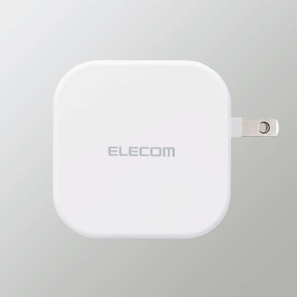 AC充電器/スマホ・タブレット用/USB Power Delivery準拠/20W+12W/USB-C1ポート/USB-A1ポート/ホワイト