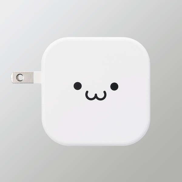 AC充電器/スマホ・タブレット用/USB Power Delivery準拠/20W+12W/USB-C1ポート/USB-A1ポート/ケーブル同梱/1.5m/ホワイトフェイス