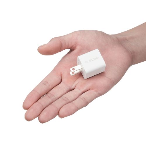 AC充電器/USB充電器/USB Power Delivery準拠/20W/USB-C1ポート/固定プラグ/ホワイト