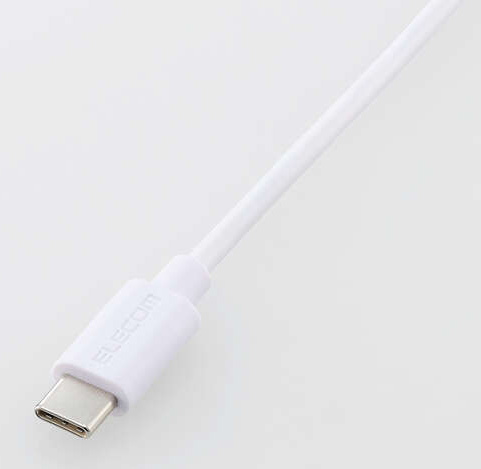 AC充電器/スマホ・タブレット用/USB Power Delivery/20W/USB-Cケーブル一体/1.5m/ホワイト