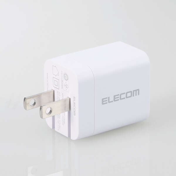 AC充電器/スマホ・タブレット用/USB Power Delivery/20W/USB-C1ポート/C-Cケーブル付属/1.5m/ホワイト